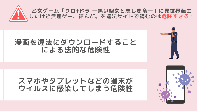 乙女ゲーム「クロ†ドラ ―黒い聖女と悪しき竜―」に異世界転生したけど無理ゲー、詰んだ。違法サイト